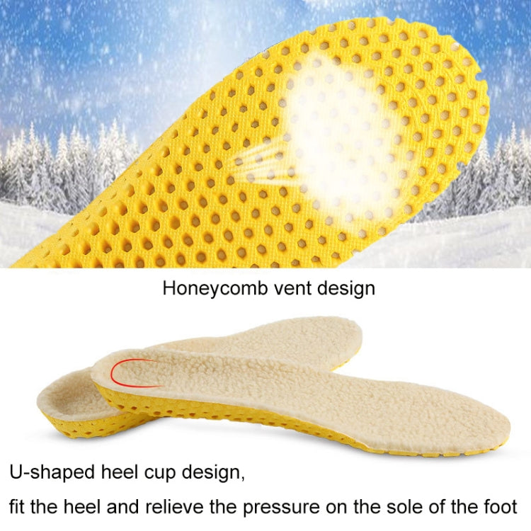 Imitation Lamb Wool Thickened Invisible Thermal Insole