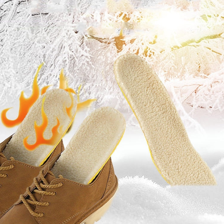 Imitation Lamb Wool Thickened Invisible Thermal Insole