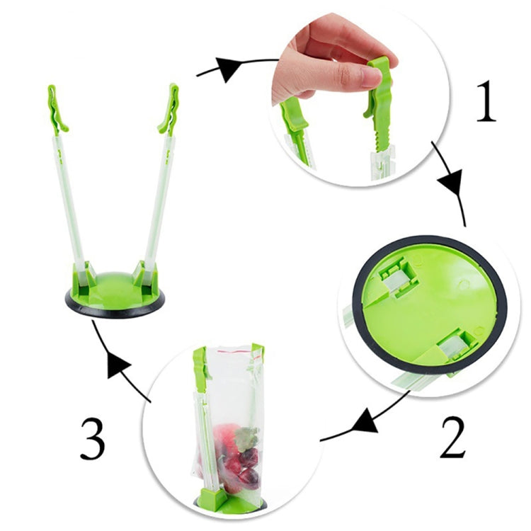 Baggy Rack Holder For Food Prep Bag Plastic Freezer Bag Ziplock Bag Holder Stand