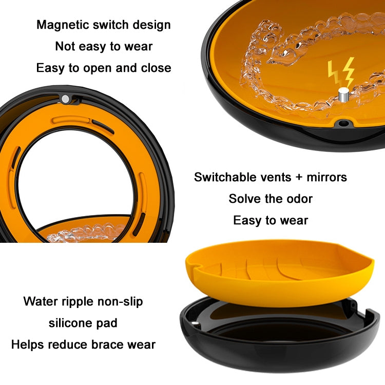 Smilestar Orthodontic Retainer Braces Box Denture Storage Box