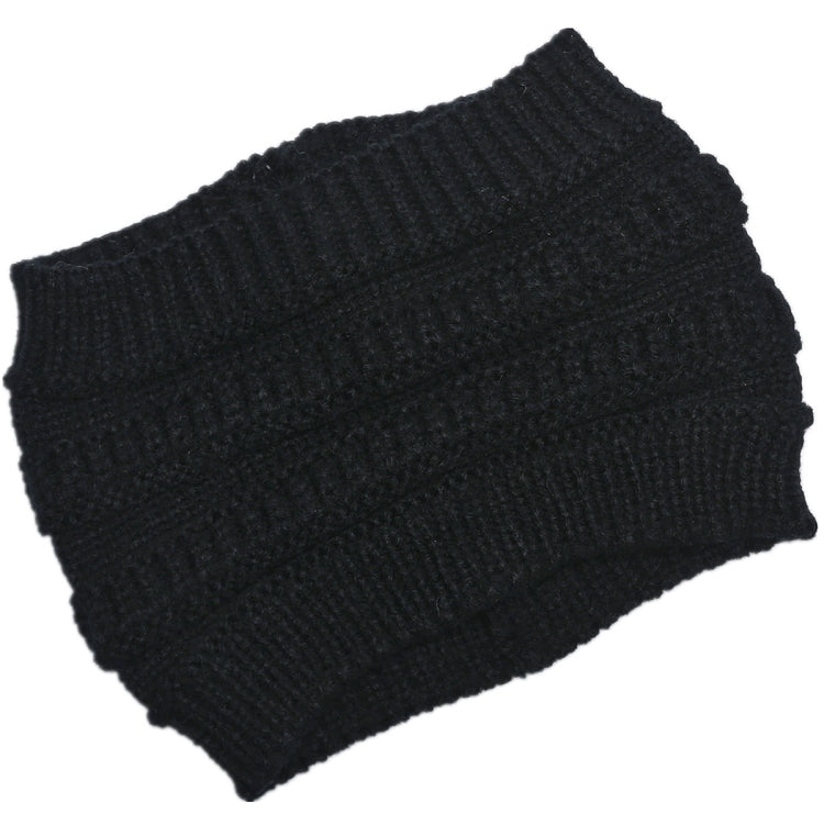Autumn and Winter Women Knitted Headband Widening Face Wash Head Cover