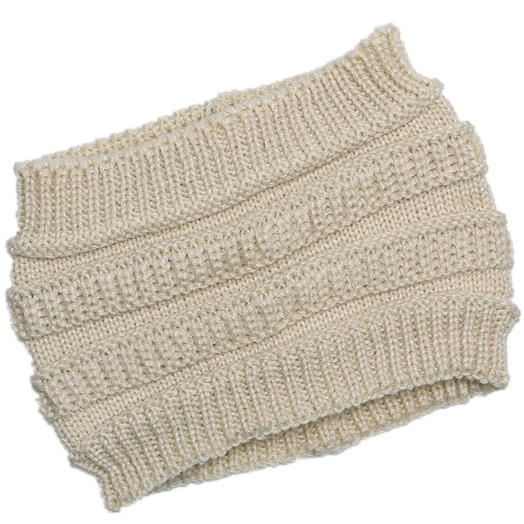 Autumn and Winter Women Knitted Headband Widening Face Wash Head Cover