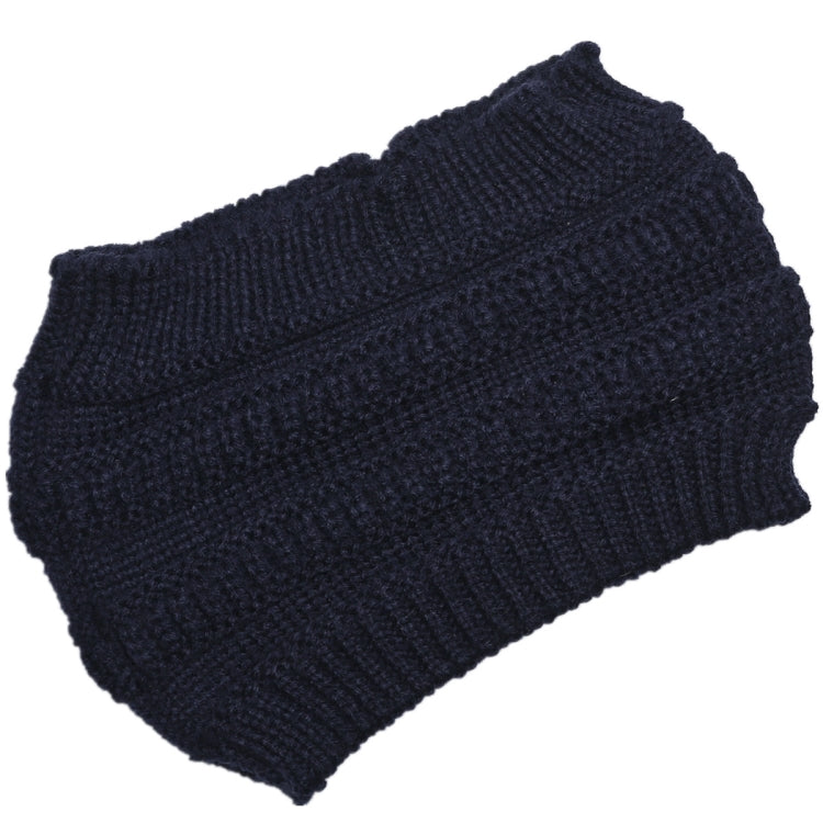 Autumn and Winter Women Knitted Headband Widening Face Wash Head Cover