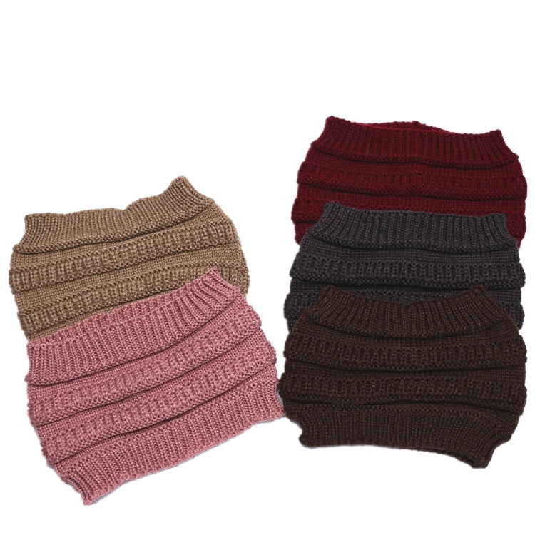Autumn and Winter Women Knitted Headband Widening Face Wash Head Cover