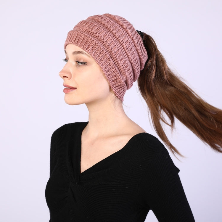 Autumn and Winter Women Knitted Headband Widening Face Wash Head Cover