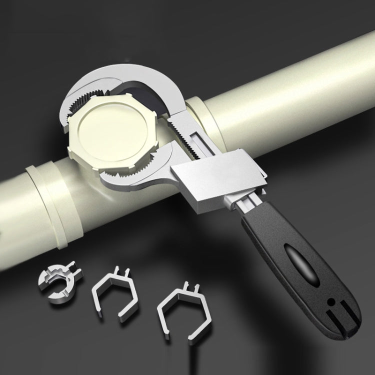 Multipurpose Bathroom Sink Circular Arc Toothed Wrench