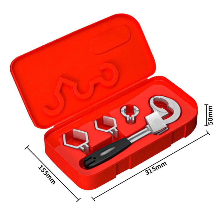 Multipurpose Bathroom Sink Circular Arc Toothed Wrench