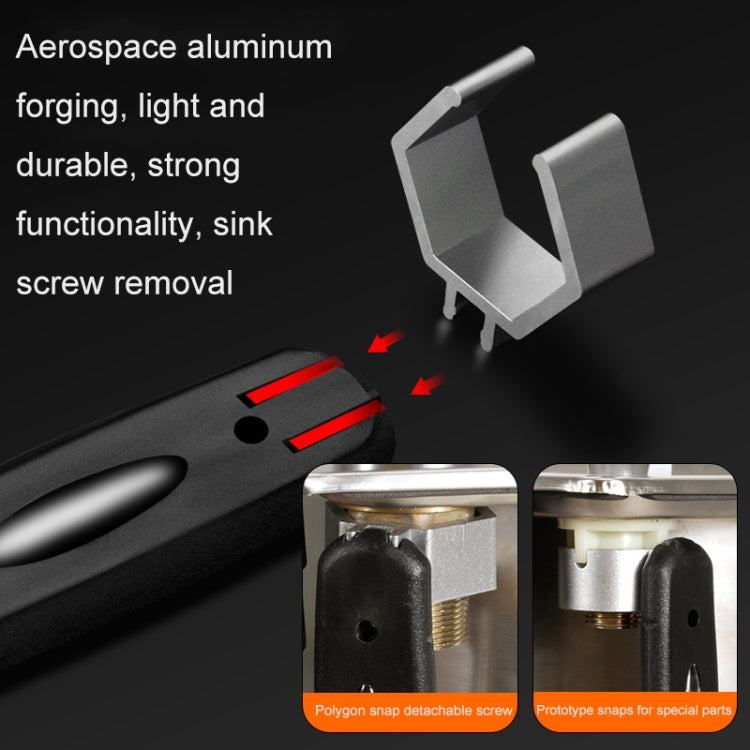 Multipurpose Bathroom Sink Circular Arc Toothed Wrench