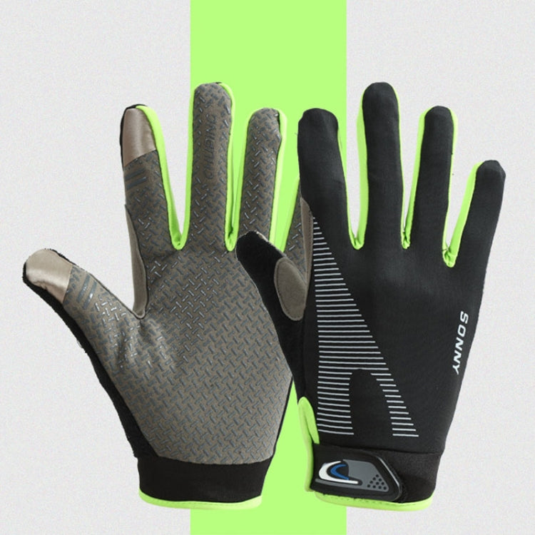 1 Pair QX0002 Sports Sunscreen Touch Screen Non-slip Wear Resistant Shock Absorbing Cycling Gloves