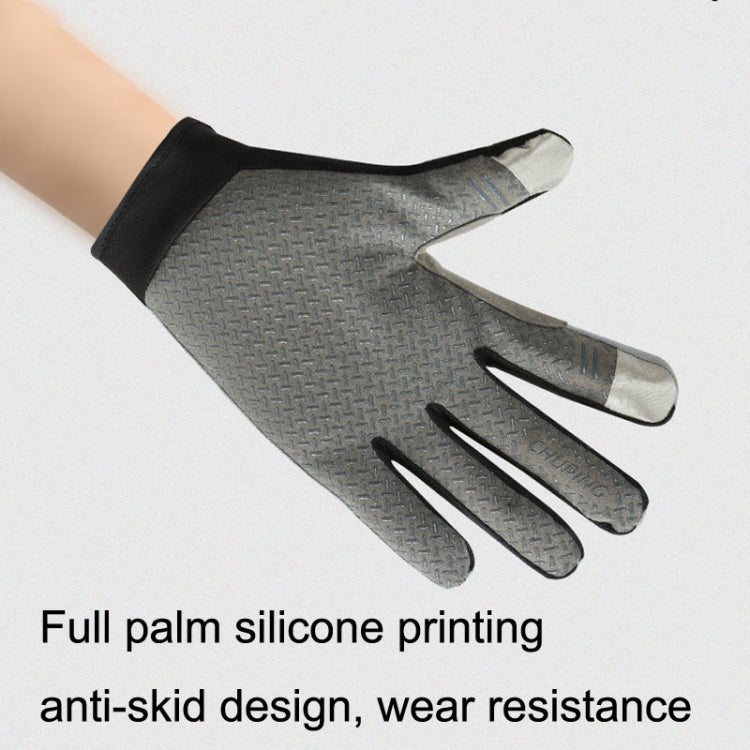 1 Pair QX0002 Sports Sunscreen Touch Screen Non-slip Wear Resistant Shock Absorbing Cycling Gloves