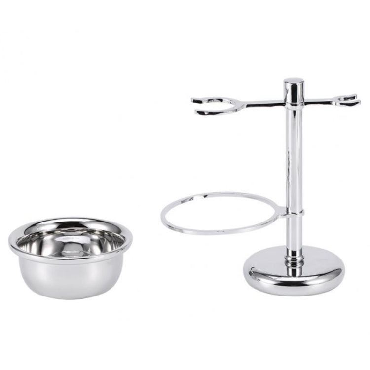 Men Manual Vintage Metal Shaver Stand Set