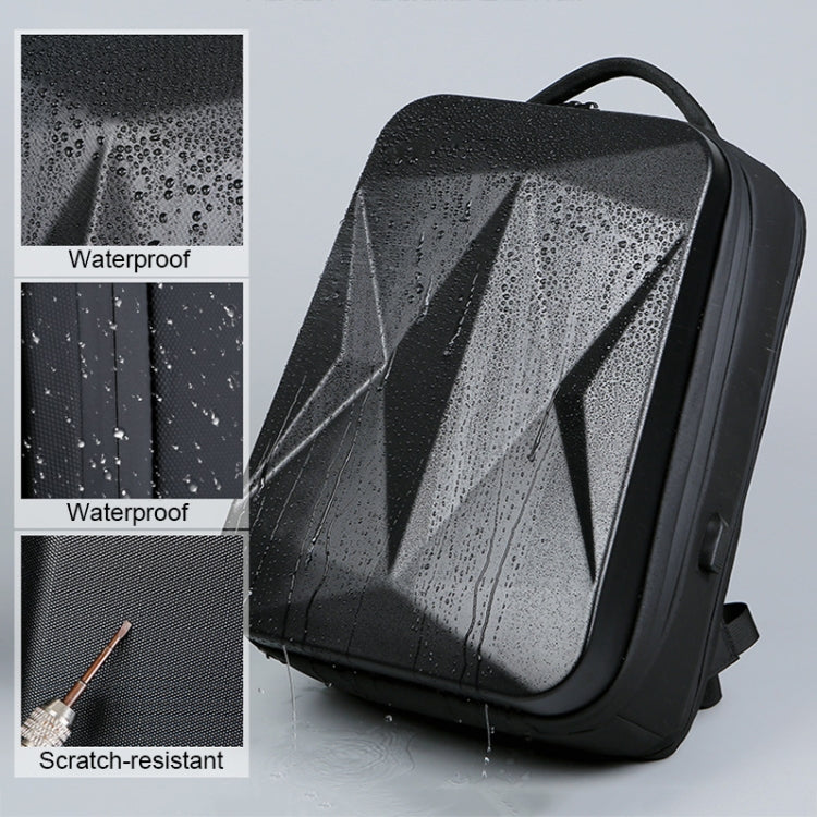160 Large Capacity ABS Waterproof Laptop Backpack with USB Charging Port