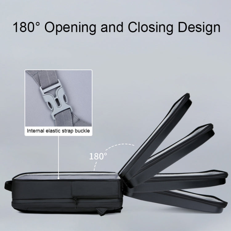 160 Large Capacity ABS Waterproof Laptop Backpack with USB Charging Port