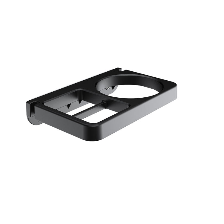 2-in-1 Hair Dryer Wall Mount Bracket Bathroom Shelf