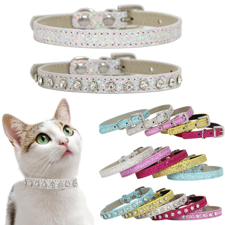 Glitter Diamond Cat Neck Collar Decorative Supplies