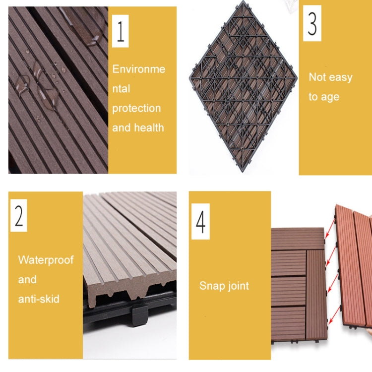 Outdoor Plastic Wood Waterproof Anti-corrosion Splicing Floor