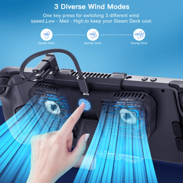 JYS For Steam Deck/Switch/OLED Game Console Cooling Fan With Bracket