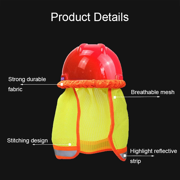 AH-004 Summer Sunscreen Helmet Breathable Reflective Cap Cover without Hat