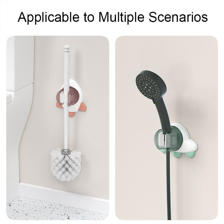 Ffcat Bathroom Mop Rack Cartoon Seamless Sticker Mop Hook