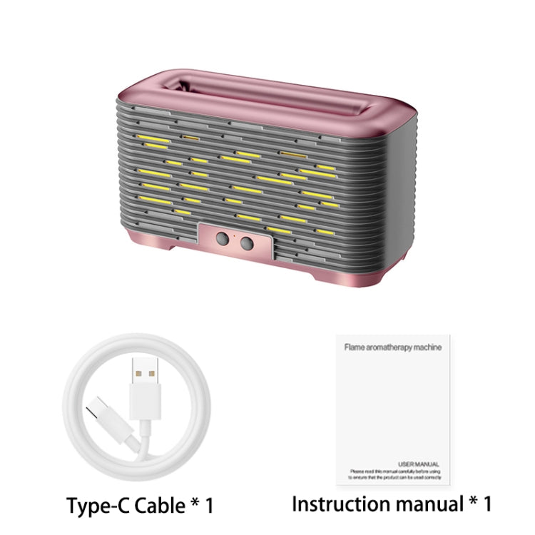 350ml Simulated Flame Aromatherapy Humidifier With Timing Function