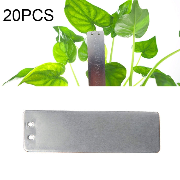 20 PCS Portable Waterproof Aluminum Plant Tags Waterproof Plant Label