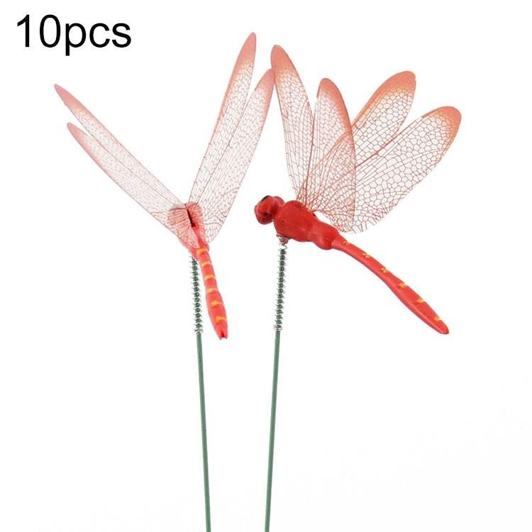 Simulation Plug Rod Magnetic Dragonfly Home Wall Garden Decoration