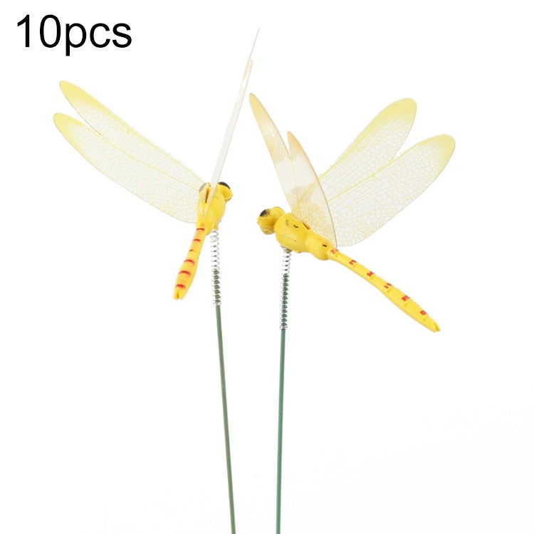 Simulation Plug Rod Magnetic Dragonfly Home Wall Garden Decoration