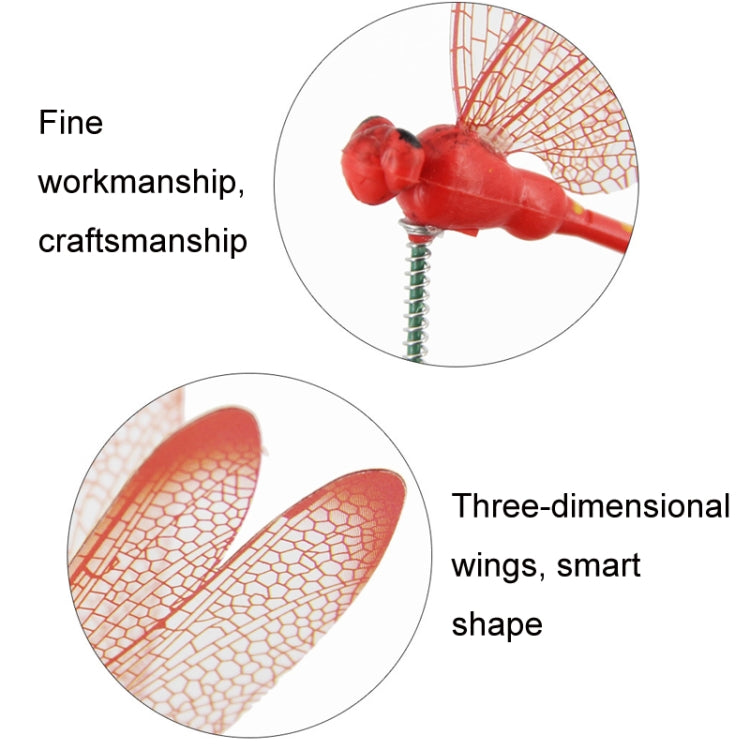 Simulation Plug Rod Magnetic Dragonfly Home Wall Garden Decoration