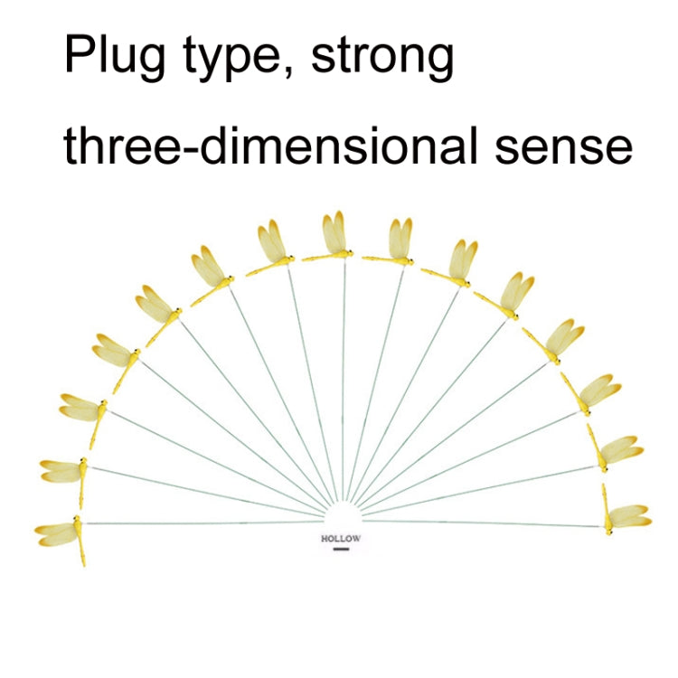 Simulation Plug Rod Magnetic Dragonfly Home Wall Garden Decoration