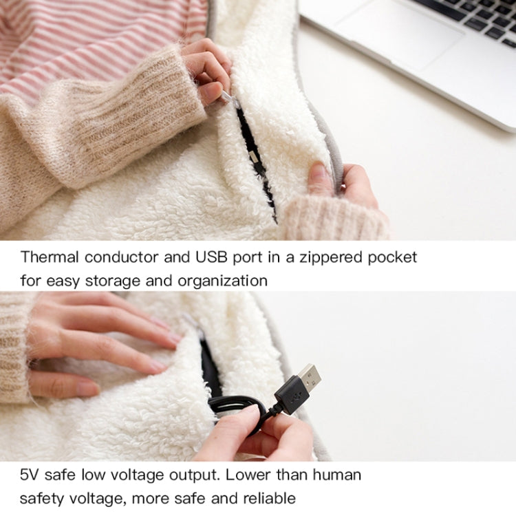 AI-540 72x115cm USB Body Warmer Blanket Office Heater Electric Heating Shawl