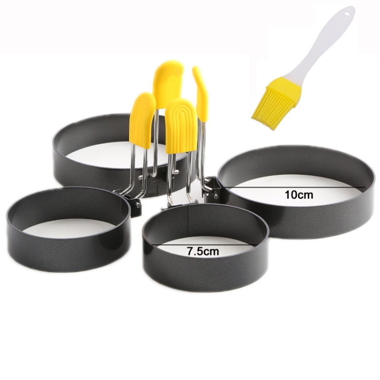 4-Pack Anti-Hot Egg Rings Non-Stick Round Fried Egg Maker Mold
