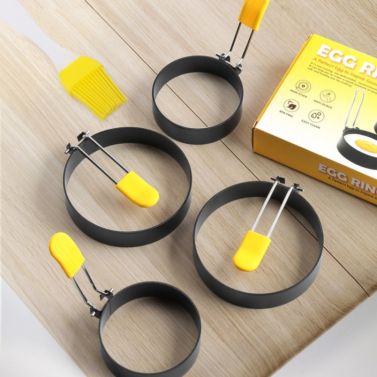 4-Pack Anti-Hot Egg Rings Non-Stick Round Fried Egg Maker Mold