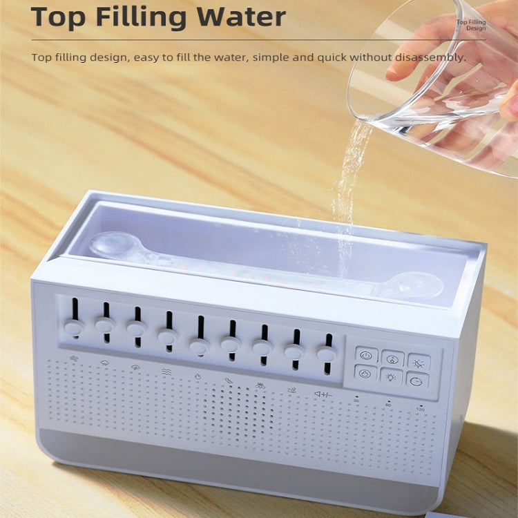 White Noise Sleep Instrument Simulation Flame Ultrasonic Humidifier