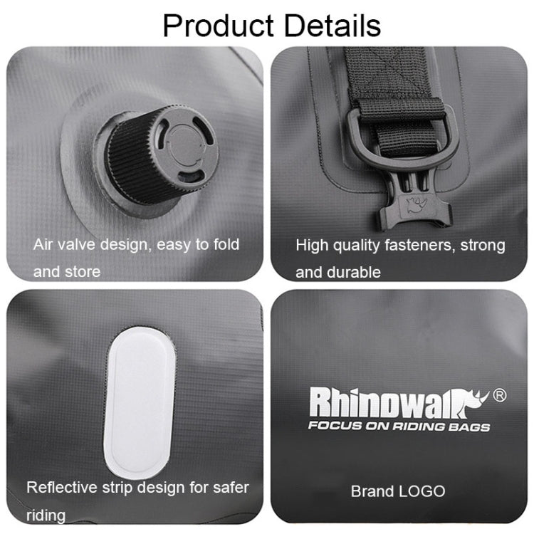 Rhinowalk MT20450 45L Large Capacity Portable Waterproof Motorcycle Tail Bag