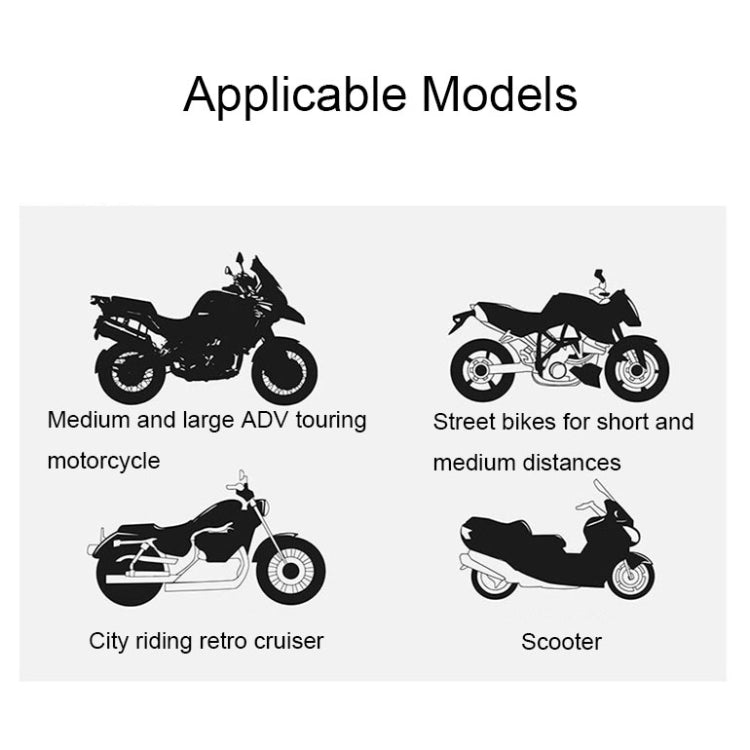 Rhinowalk MT4060 Large-capacity Foldable Expandable Tail Bag for Motorcycle Riding with Rain Cover