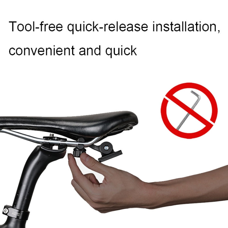 Rhinowalk X20516 1.2L Three-dimensional Tool-free Installation Waterproof Bicycle Tail Bag