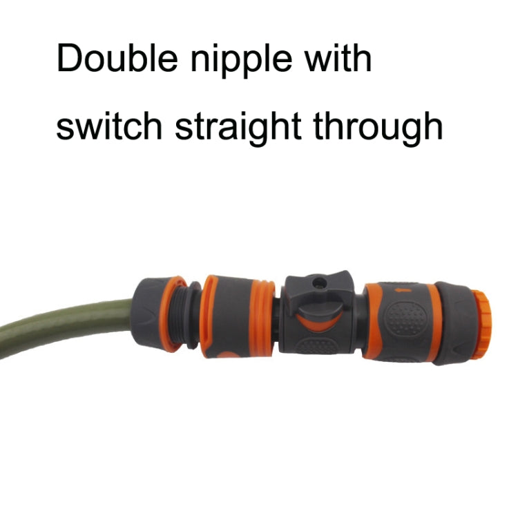 3PCS Double Nipple Wrap With Switch Double Pass Standard Direct Connect With Valve Fast Connection