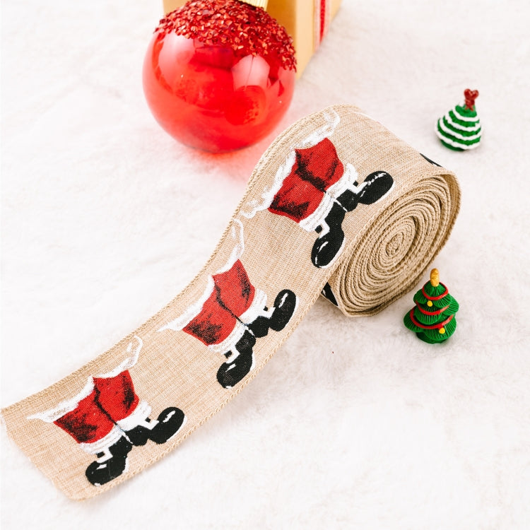 5m X 6cm Christmas Imitation Hemp  Ribbon Gift Decoration Ribbon