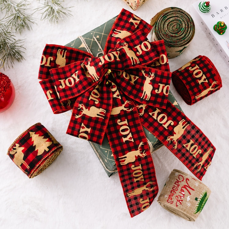 5m X 6cm Christmas Imitation Hemp  Ribbon Gift Decoration Ribbon