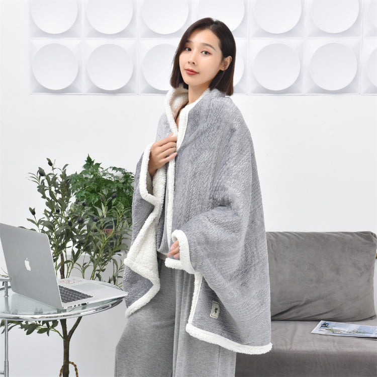 Flannel Thickened Embossed Shawl Blanket Office Air Conditioning Blanket