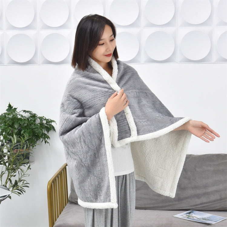 Flannel Thickened Embossed Shawl Blanket Office Air Conditioning Blanket