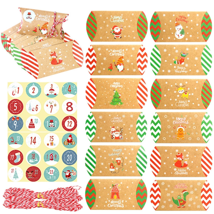 1set 24 PCS/Set Christmas Candy Wrapping Box Cartons