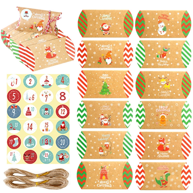 1set 24 PCS/Set Christmas Candy Wrapping Box Cartons