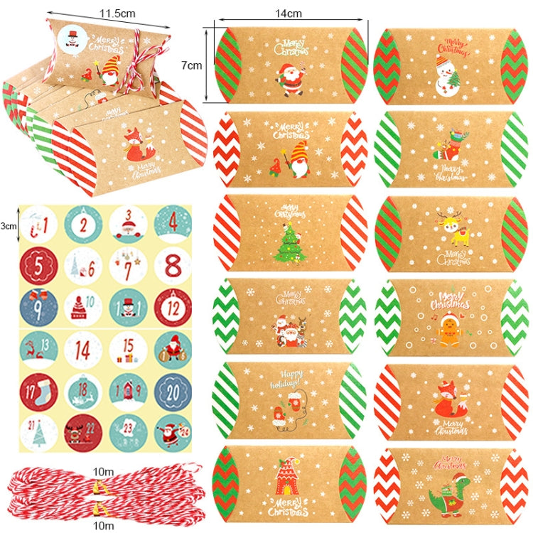 1set 24 PCS/Set Christmas Candy Wrapping Box Cartons