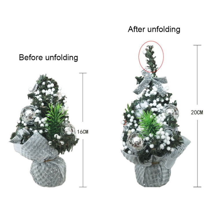 20cm Mini Christmas Decoration Tree Christmas Day Shopping Mall Decorative Props