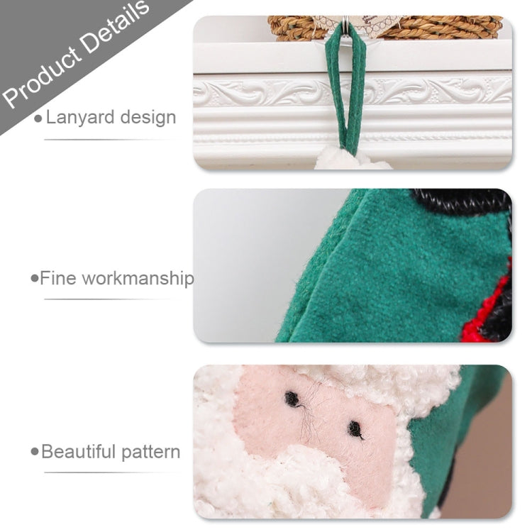 Christmas Embroidery Decorative Gift Bags Candy Bags Christmas Tree Mantel Decorative Socks