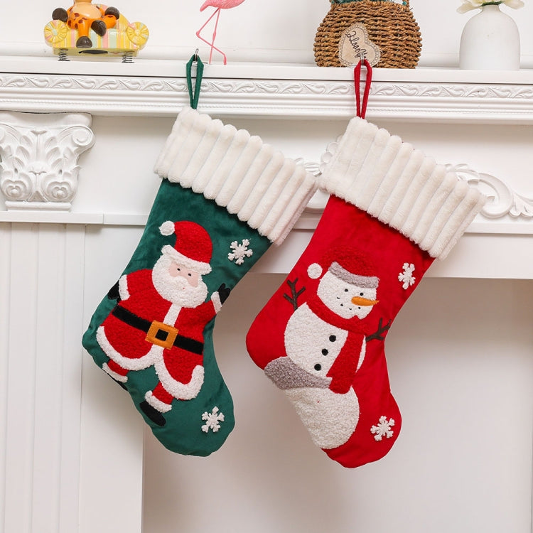 Christmas Embroidery Decorative Gift Bags Candy Bags Christmas Tree Mantel Decorative Socks