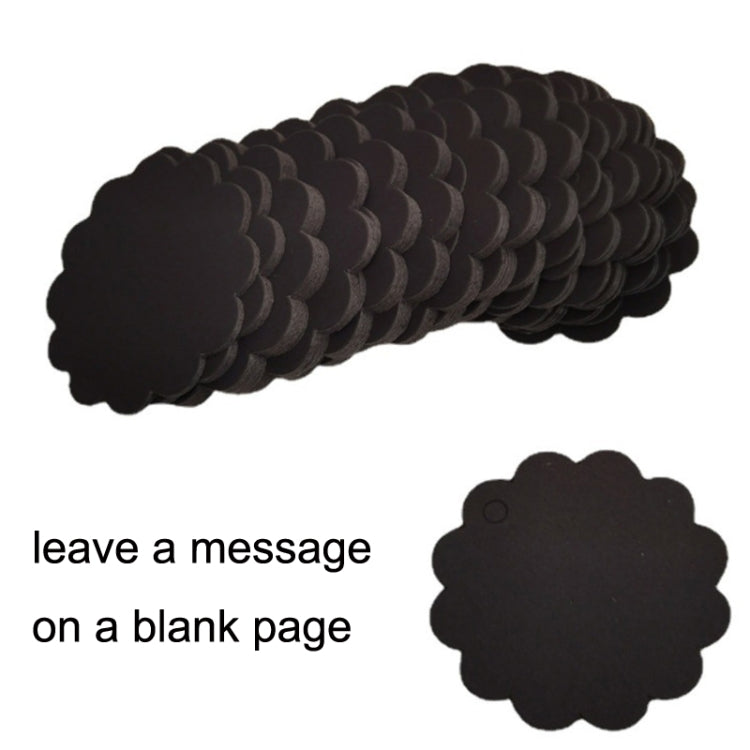 100pcs /Set Kraft Paper Tags Lace Round Blank Small Label