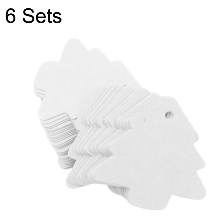 6 Sets DIY Christmas Tree Elevator Retro Card Labels Wedding Party Process Clip Stickers