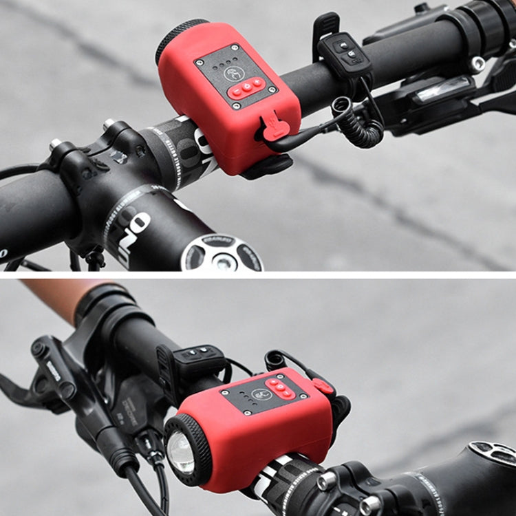 2 In 1 Bicycle Rechargeable Waterproof High Decibel Bell with Highlight Light